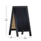 Canterbury 40" x 20" Vintage Wooden A-Frame Magnetic Indoor/Outdoor Chalkboard Sign, Freestanding Double Sided Extra Large Message Board - Black